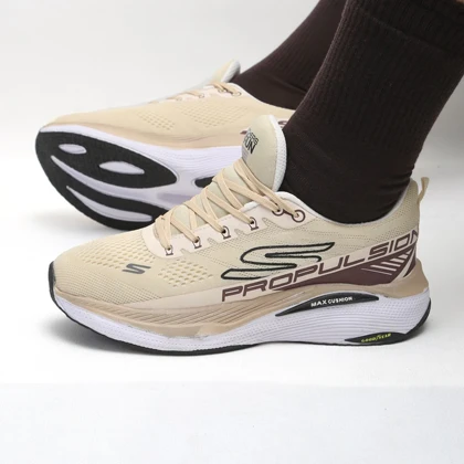 کفش و کتانی مردانه مدل اسکیچرز پرو SKECHERS PROPULSION رنگ کرم کد 48348