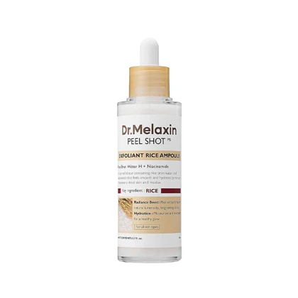 آمپول لایه‌بردار برنج سفید ملاکسین Dr.Melaxin مدل Peel Shot White Rice