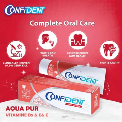 خمیر دندان Aqua Pure کانفیدنت 100 گرم