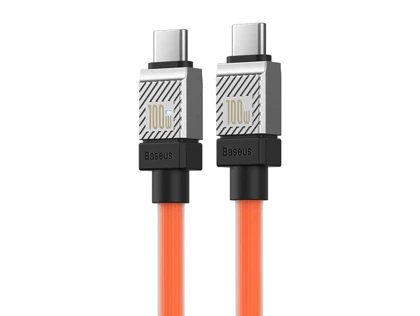 کابل سوپر فست شارژ تایپ سی به تایپ سی 100 وات یک متری بیسوس Baseus CoolPlay Series Fast Charging Cable Type-C - Type-C