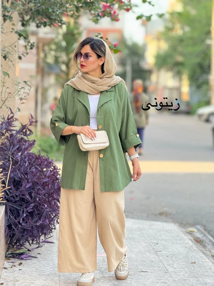 مانتو لینن سه دکمه11