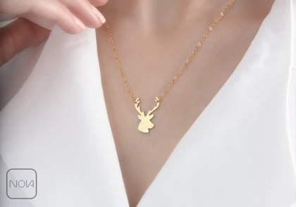 گردنبند استیل گوزن