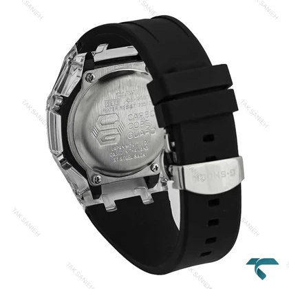 ساعت جیشاک مردانه شیشه ای مشکی صفحه رنگی GShock-7592-G