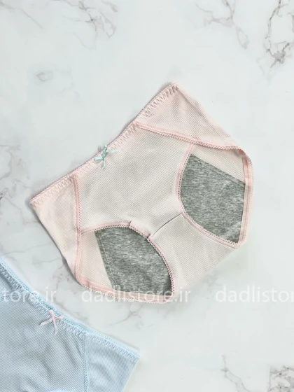 شورتکس قاعدگی نخی طرح فانتزی کبریتی پاپیون دار