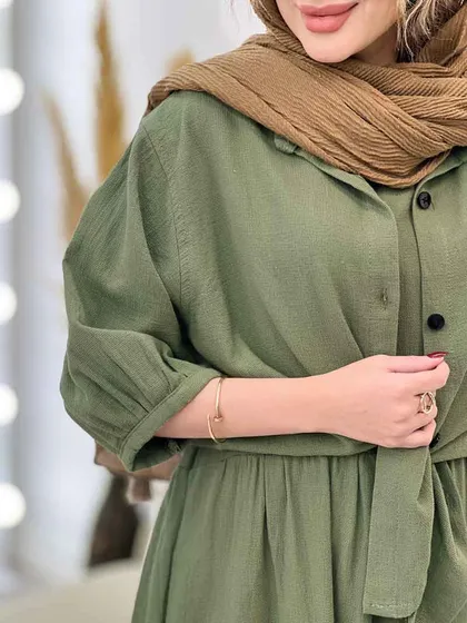 ست پیراهن دو تکه آستین پیله