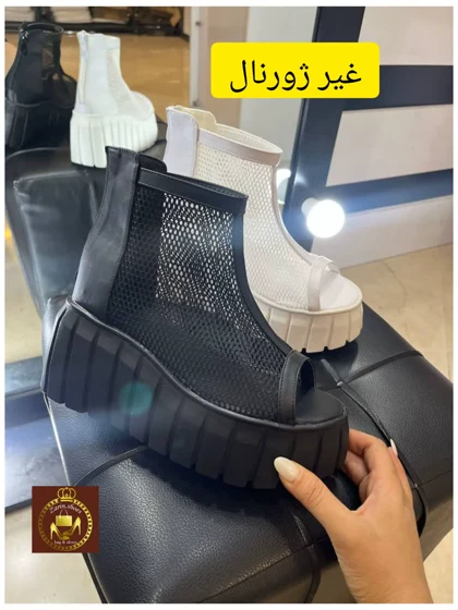 صندل سوپر لژدار زنانه توری ساق‌دار