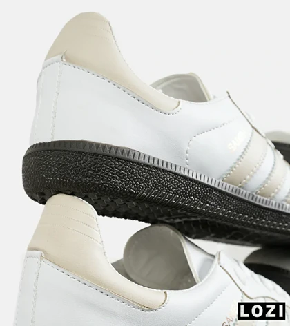 کفش کتانی مردانه و زنانه سفید کرم مشکی ADIDAS Samba