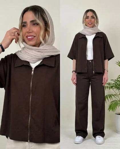 وست لینن زنانه مدل ارغوان
