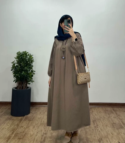 مانتو عبایی بلند کتان پنبه(ایراد دار)