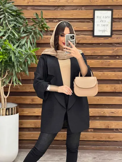مانتو حصیری برش مثلثی