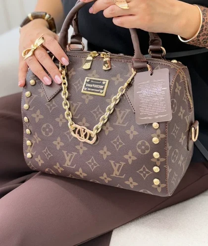 کیف زنانه چرم لویی ویتون زنجیردار شیگا سایز بزرگ