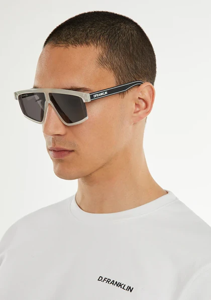 عینک آفتابی دی فرانکلین مدل D.franklin Alpha Milky Crystal / Matt Black