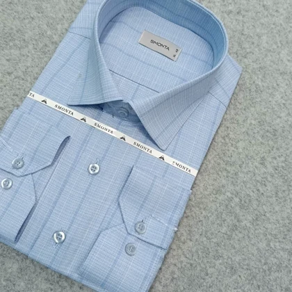 پیراهن راه راه استین بلند مردانه _ قواره کلاسیک _استایل رسمی