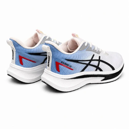 کفش کتانی مردانه زیره بست مدل رانینگ اسیکس سفید ابی Asics