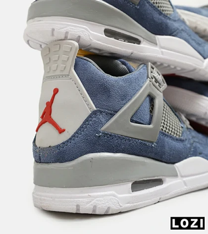 کتانی ساق‌دار مردانه آبی Nike air jordan 4