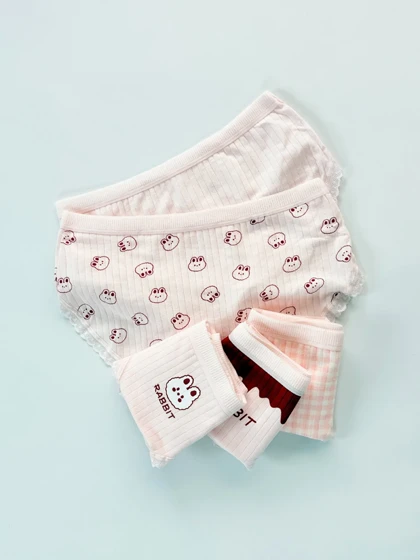 شورت اسلیپ نخ پنبه عروسکی طرح خرس