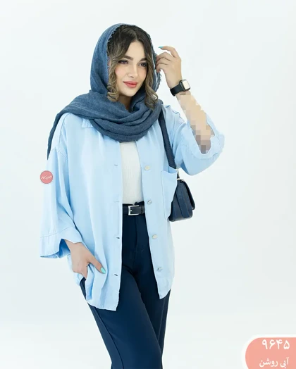 شومیز کتان سیلک 9645