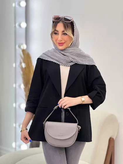 مانتو کتی دو دکمه ثمین