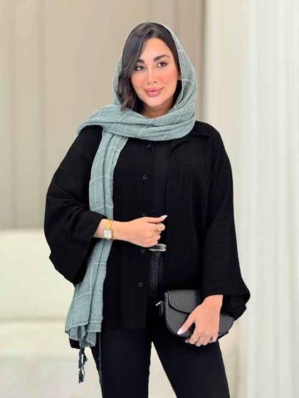 مانتو پانچ تک جیب پشت پیله