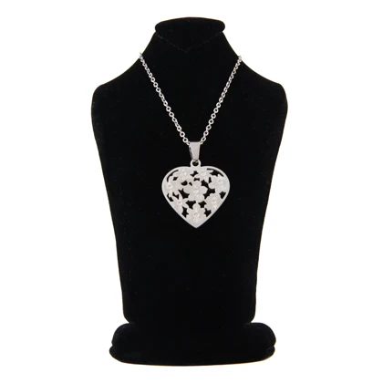 گردنبند دخترانه مدل گل قلبی