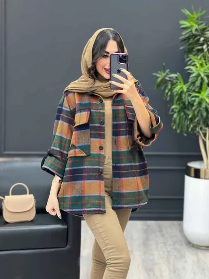 شکت چهارخونه آستین پاگن