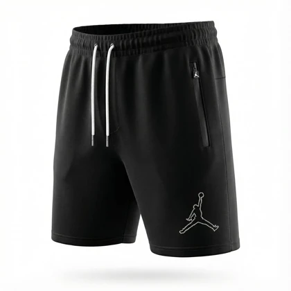 شلوارک جردن مشکی کوتاه