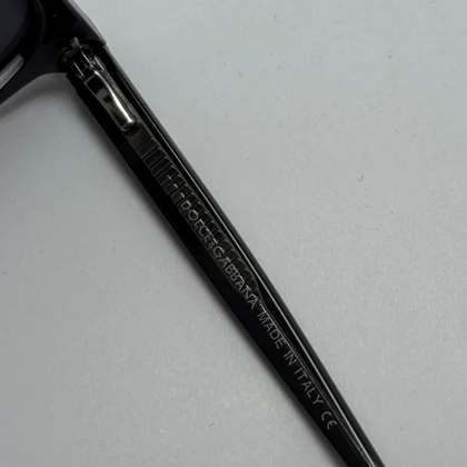 عینک آفتابی پلاریزه دولچه گابانا DOLCE GABBANA دسته سیم کشی شده لولا فنر مشکی کد 7709