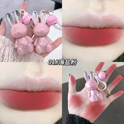 رژلب خرگوش صورتی زنگوله ای Gege bear کد 1229
