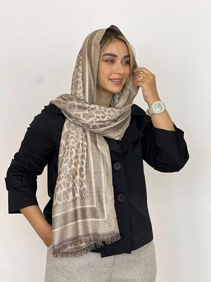 شال پاییزه پلنگی