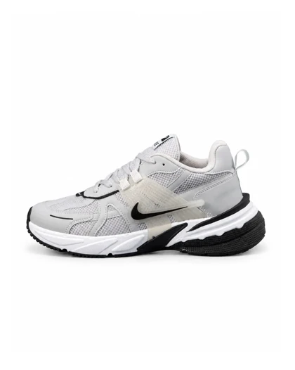 کفش کتانی مردانه بزرگ پا نایکی v2k رنگ طوسی مشکی Nike V2k
