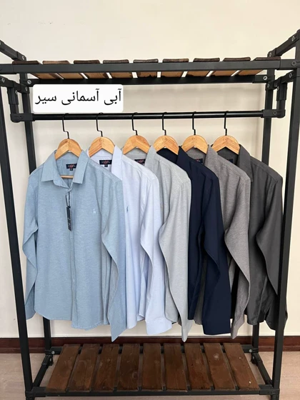 پیراهن ساده استین بلند پنبه کد 2475