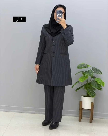 مانتو شلوار اداری بزیاق تیهو کد 1106120800