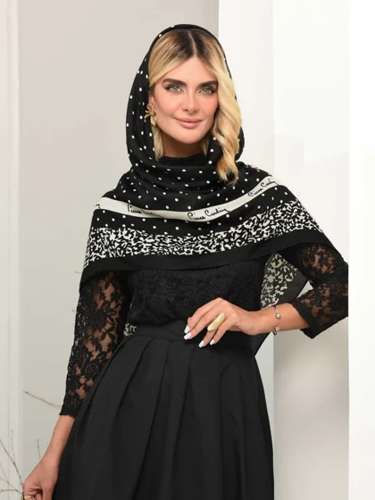 روسری نخی توپی کد 341