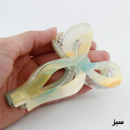 کلیپس دخترانه مدل پاپیون خطی آبرنگی