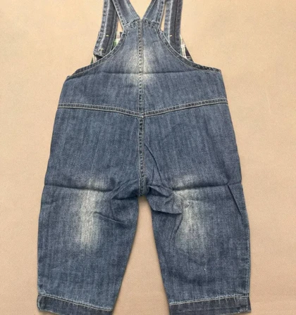 سرهمی جین دخترانه Denim Overalls