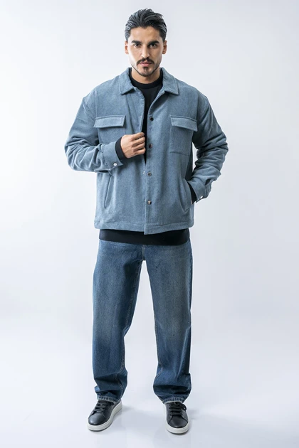 کت مخمل کبریتی مردانه