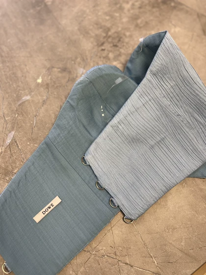 کراپ ژاکارد Baby blue