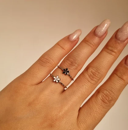 انگشتر استیل رنگ ثابت