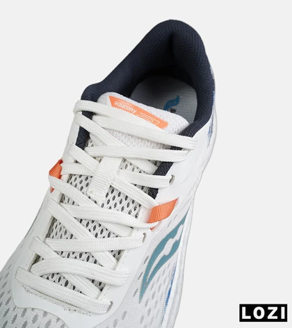 کتانی ساکونی سفید آبی مردانه و زنانه مدل 9148 کفش اسپرت Saucony