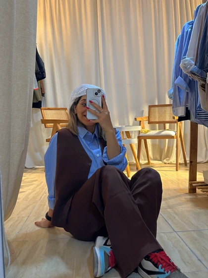 خرید ست ژیله و شلوار زنانه استایل شیک و رسمی زنانه -فارکو کد 086