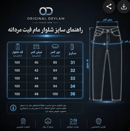 شلوار مام فیت ذغالی سنگشور پارچه پنبه با تضمین 100درصد کیفیت