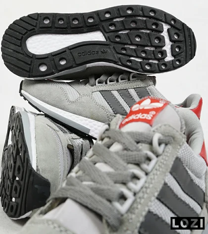 کفش کتانی مردانه طوسی سفید آدیداس adidas ZX 500