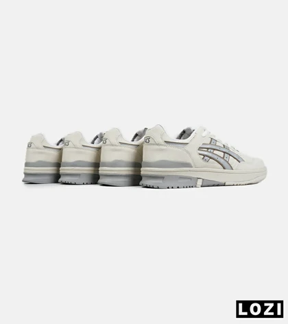 کفش کتانی مردانه کرم طوسی ASICS TIGER RUNNER II مدل 6694