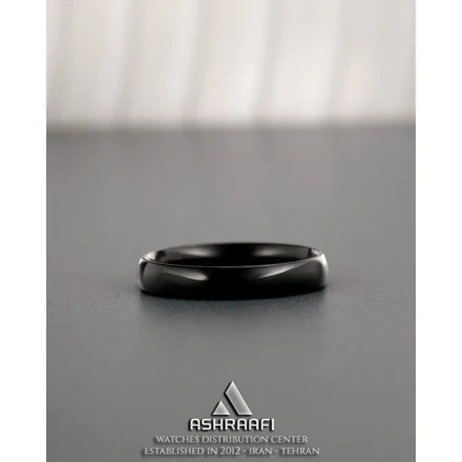 انگشتر رینگ مشکی Black Steel Ring