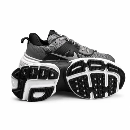 کفش کتانی مردانه نایکی v2k طوسی مشکی 2 NIKE V2K