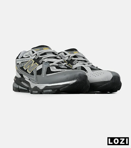 کفش کتانی بزرگ پا طوسی مشکی New Balance 1906R مدل 8307