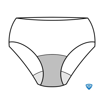 شورت نیم‌پد تاپیک مشکی لاله-روزانه