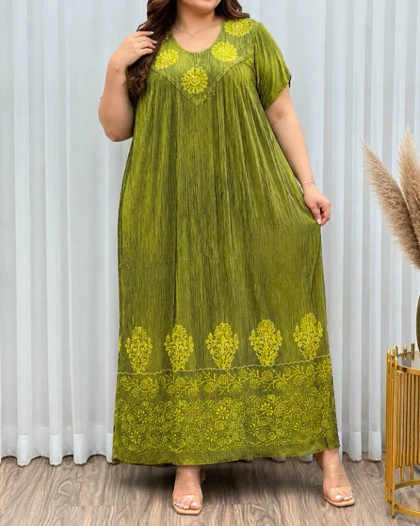 پیراهن کریشه هندی سایزبزرگ 7570