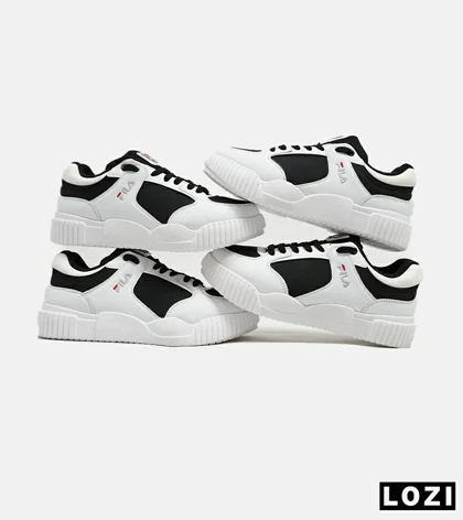 کفش کتانی مردانه کرم مشکی FILA مدل 5380