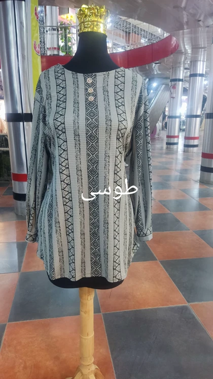 تونیک مانتویی راه راه تسلا